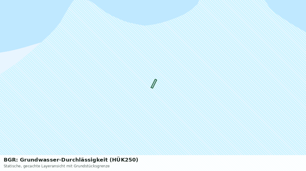 Statische Kartenansicht: BGR: Grundwasser-Durchlässigkeit (HÜK250)