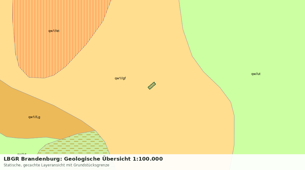 Statische Kartenansicht: LBGR Brandenburg: Geologische Übersicht 1:100.000