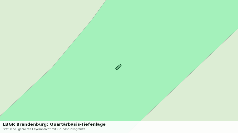 Statische Kartenansicht: LBGR Brandenburg: Quartärbasis-Tiefenlage