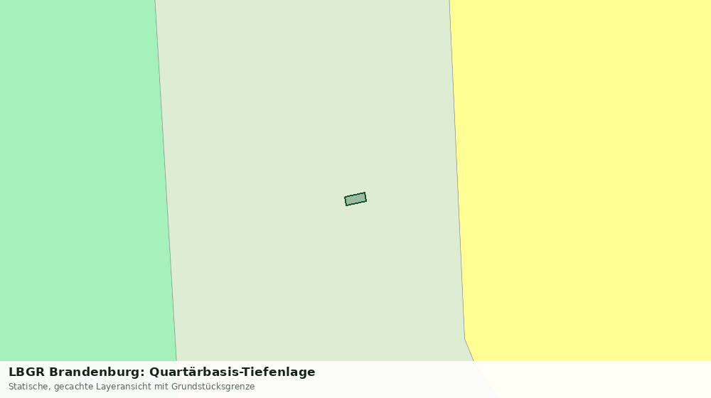 Statische Kartenansicht: LBGR Brandenburg: Quartärbasis-Tiefenlage