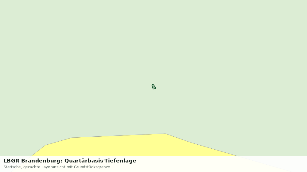 Statische Kartenansicht: LBGR Brandenburg: Quartärbasis-Tiefenlage
