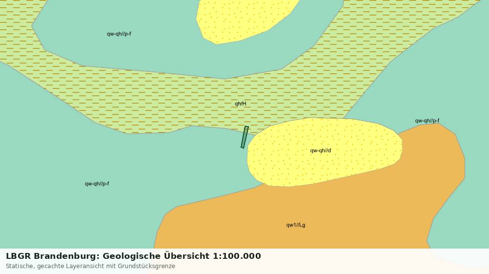 Statische Kartenansicht: LBGR Brandenburg: Geologische Übersicht 1:100.000