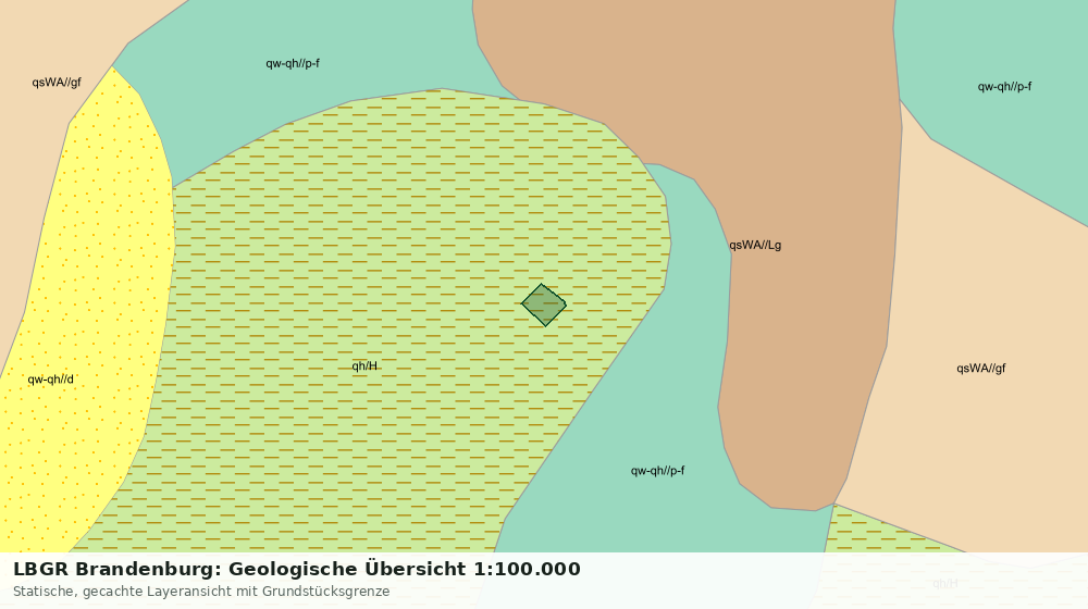 Statische Kartenansicht: LBGR Brandenburg: Geologische Übersicht 1:100.000
