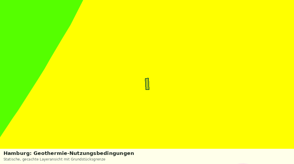 Statische Kartenansicht: Hamburg: Geothermie-Nutzungsbedingungen
