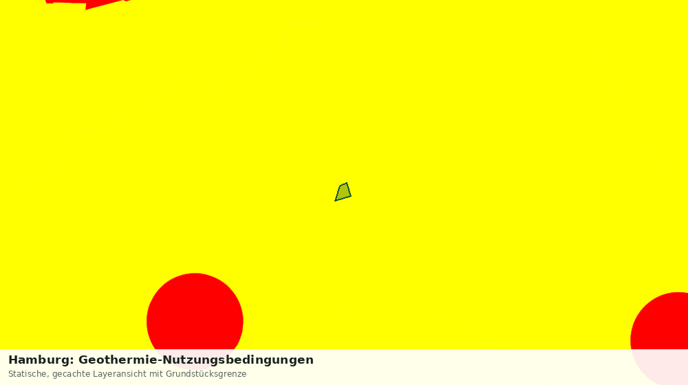 Statische Kartenansicht: Hamburg: Geothermie-Nutzungsbedingungen