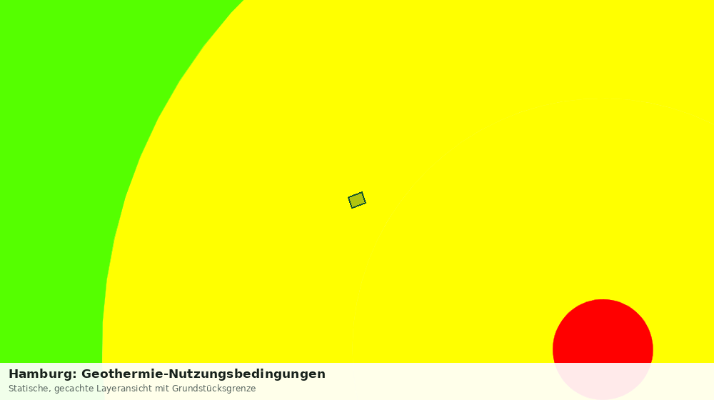 Statische Kartenansicht: Hamburg: Geothermie-Nutzungsbedingungen