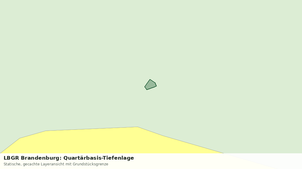Statische Kartenansicht: LBGR Brandenburg: Quartärbasis-Tiefenlage