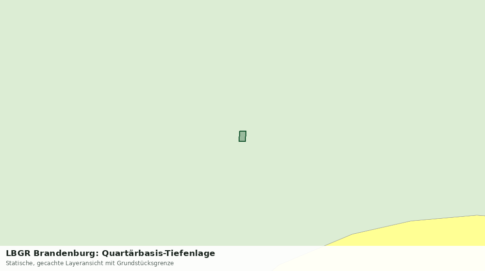 Statische Kartenansicht: LBGR Brandenburg: Quartärbasis-Tiefenlage