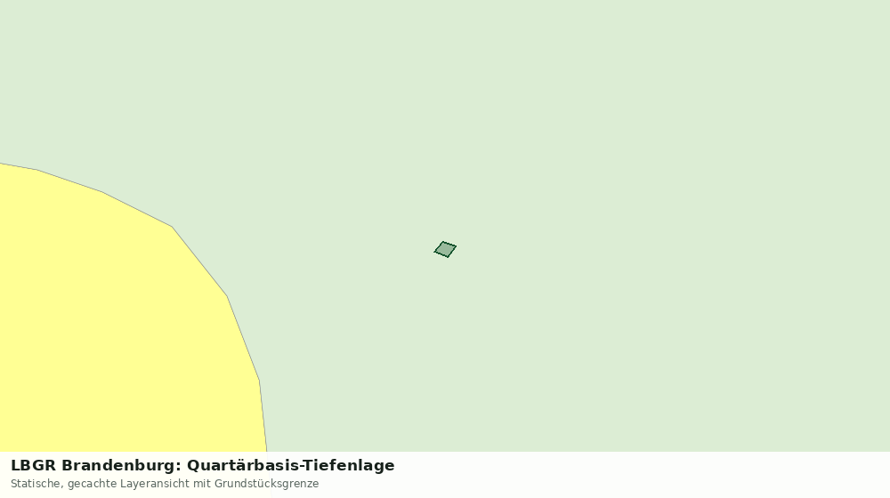 Statische Kartenansicht: LBGR Brandenburg: Quartärbasis-Tiefenlage