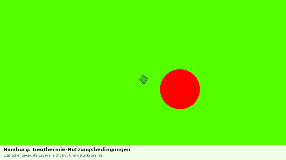 Statische Kartenansicht: Hamburg: Geothermie-Nutzungsbedingungen