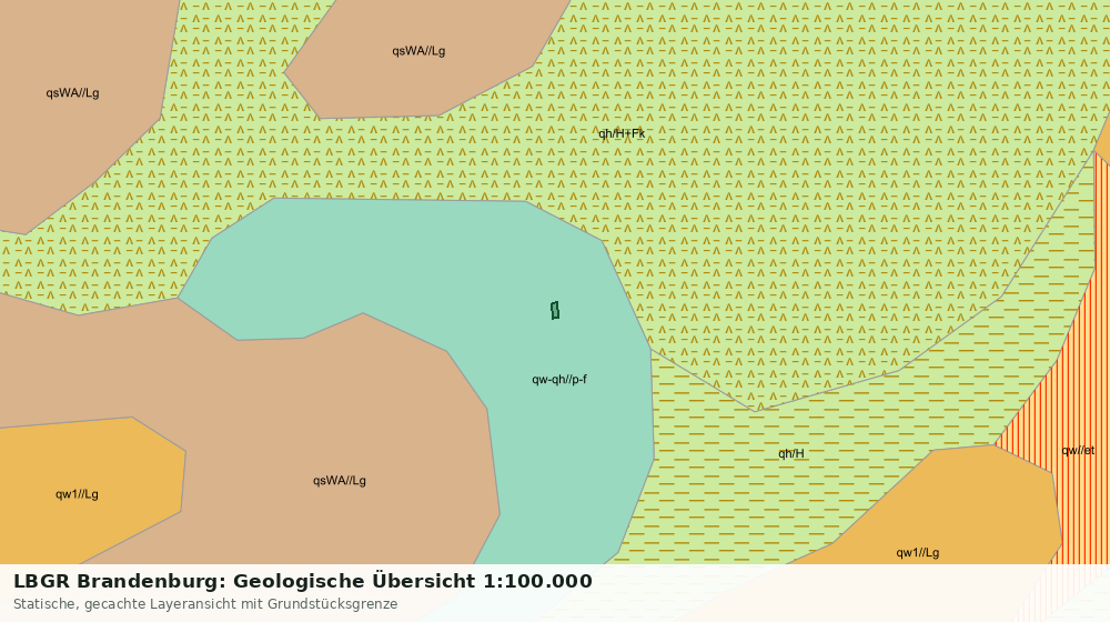 Statische Kartenansicht: LBGR Brandenburg: Geologische Übersicht 1:100.000