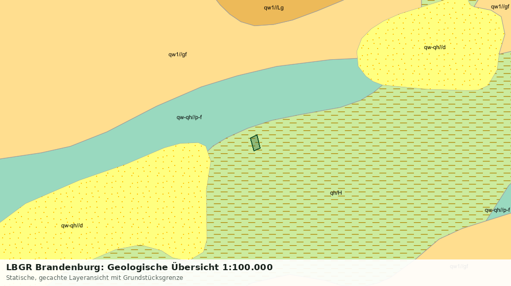 Statische Kartenansicht: LBGR Brandenburg: Geologische Übersicht 1:100.000