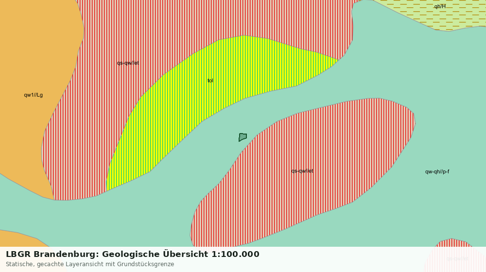 Statische Kartenansicht: LBGR Brandenburg: Geologische Übersicht 1:100.000