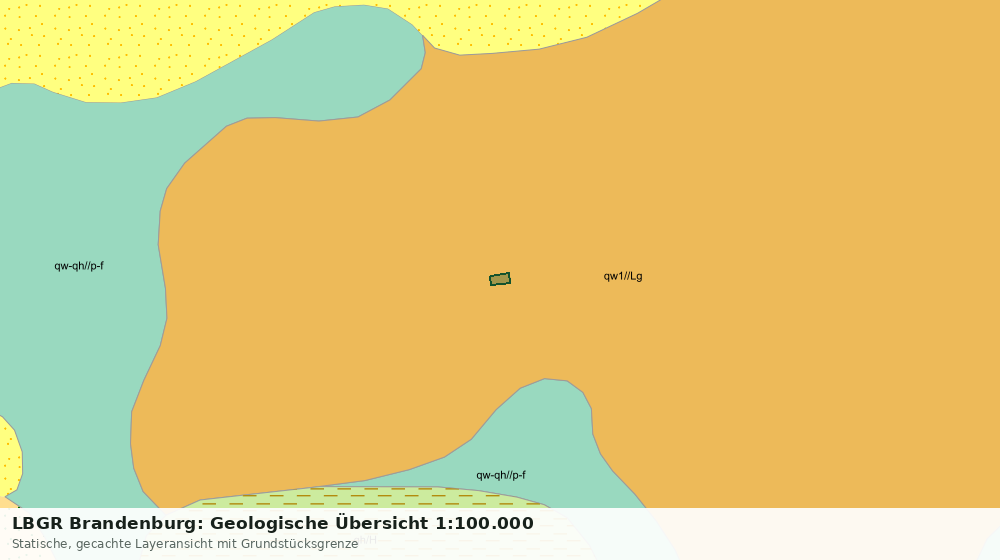 Statische Kartenansicht: LBGR Brandenburg: Geologische Übersicht 1:100.000
