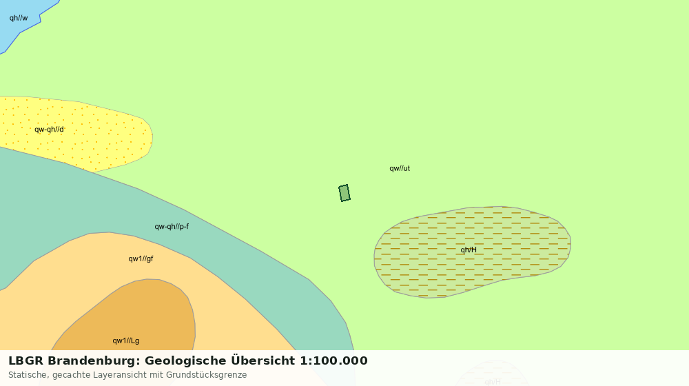 Statische Kartenansicht: LBGR Brandenburg: Geologische Übersicht 1:100.000