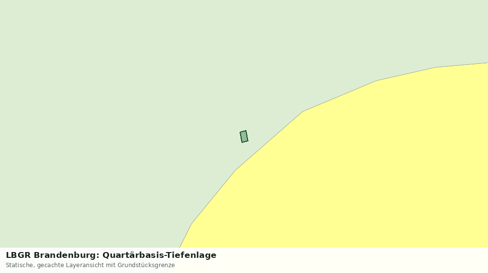 Statische Kartenansicht: LBGR Brandenburg: Quartärbasis-Tiefenlage