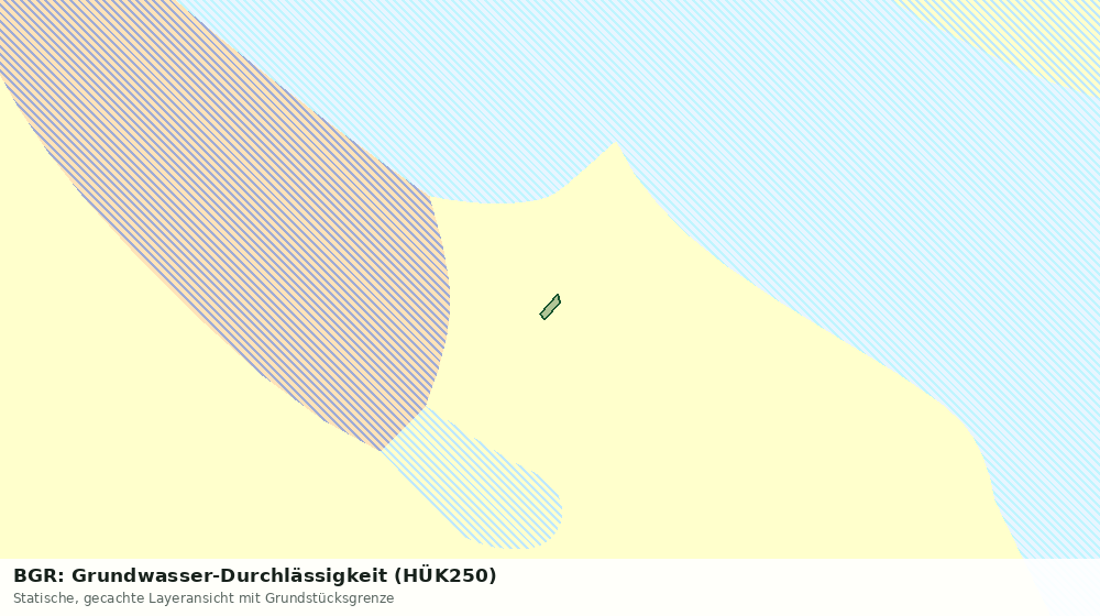 Statische Kartenansicht: BGR: Grundwasser-Durchlässigkeit (HÜK250)