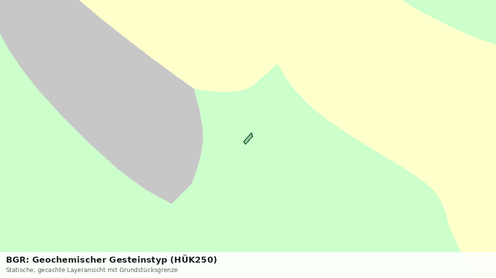 Statische Kartenansicht: BGR: Geochemischer Gesteinstyp (HÜK250)