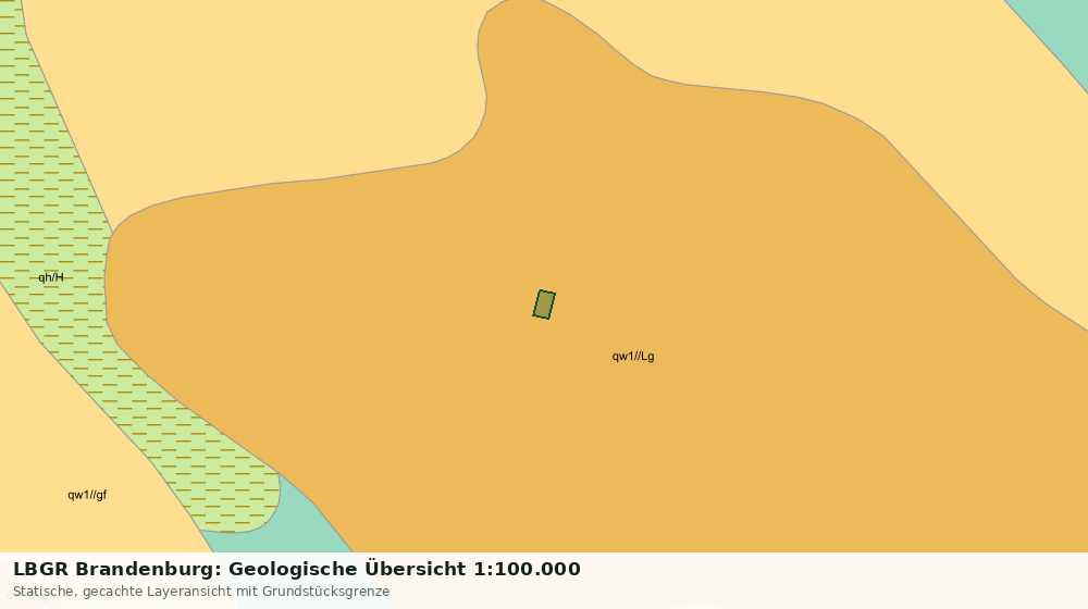 Statische Kartenansicht: LBGR Brandenburg: Geologische Übersicht 1:100.000