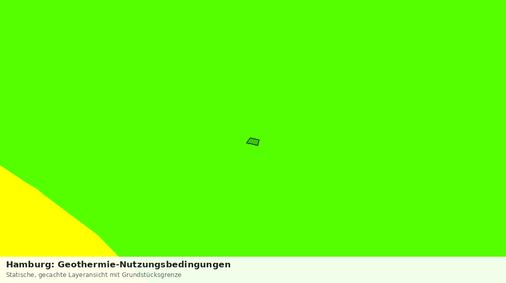 Statische Kartenansicht: Hamburg: Geothermie-Nutzungsbedingungen