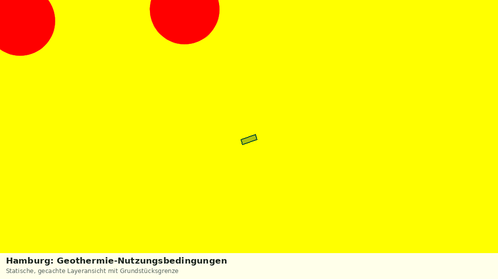 Statische Kartenansicht: Hamburg: Geothermie-Nutzungsbedingungen
