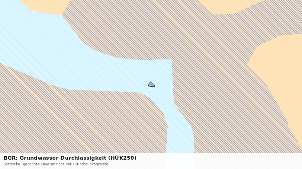 Statische Kartenansicht: BGR: Grundwasser-Durchlässigkeit (HÜK250)