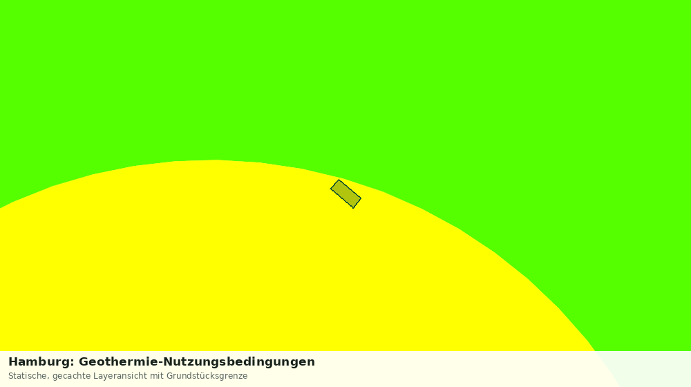 Statische Kartenansicht: Hamburg: Geothermie-Nutzungsbedingungen