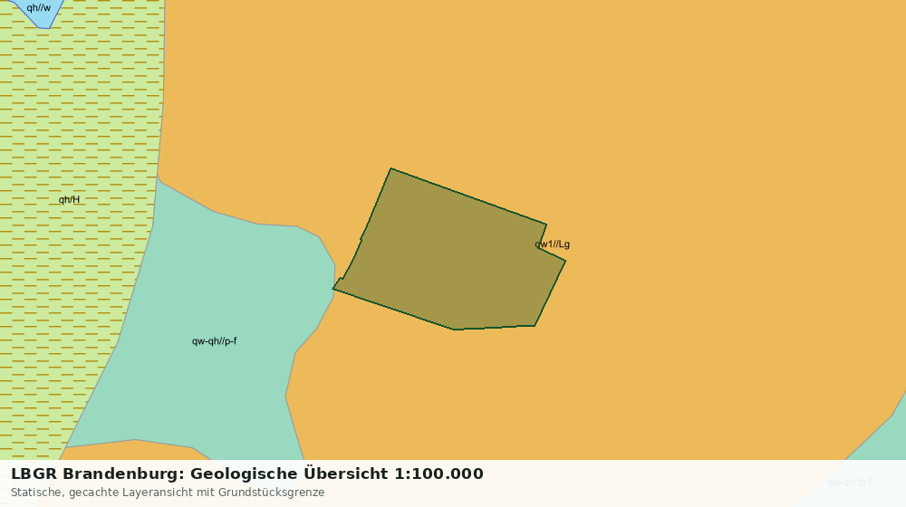 Statische Kartenansicht: LBGR Brandenburg: Geologische Übersicht 1:100.000