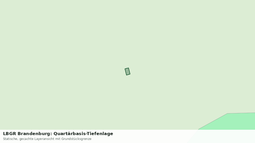 Statische Kartenansicht: LBGR Brandenburg: Quartärbasis-Tiefenlage