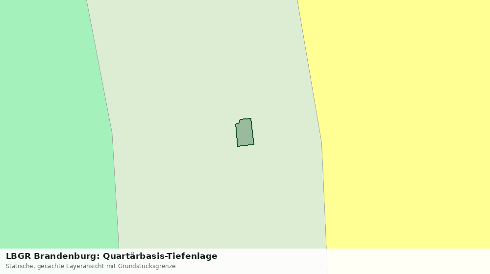 Statische Kartenansicht: LBGR Brandenburg: Quartärbasis-Tiefenlage