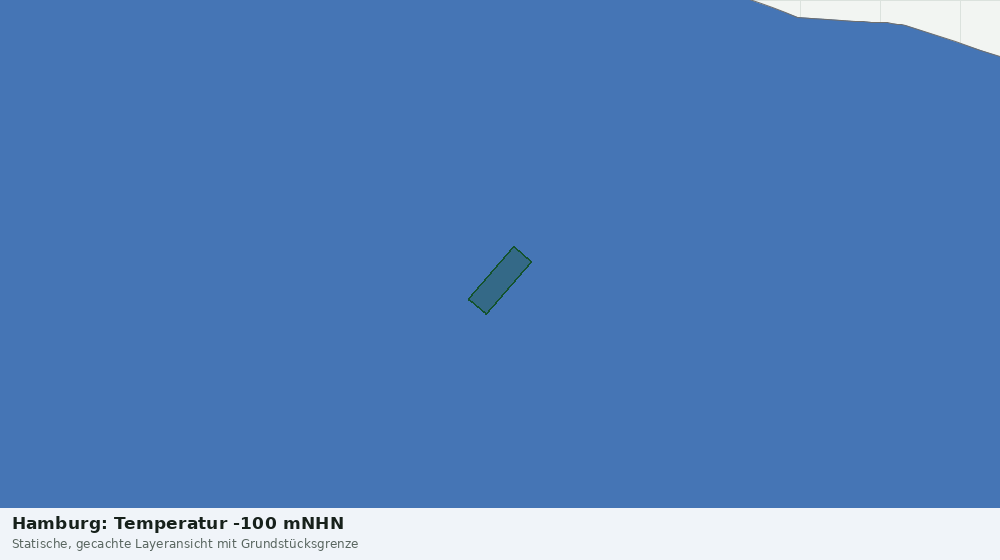 Statische Kartenansicht: Hamburg: Temperatur -100 mNHN