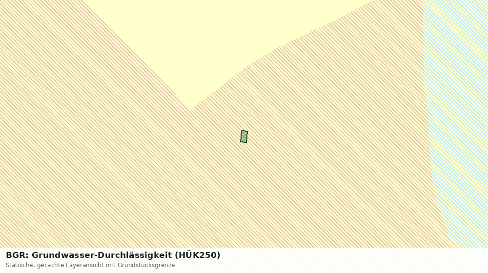 Statische Kartenansicht: BGR: Grundwasser-Durchlässigkeit (HÜK250)