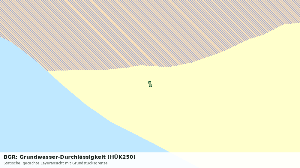 Statische Kartenansicht: BGR: Grundwasser-Durchlässigkeit (HÜK250)