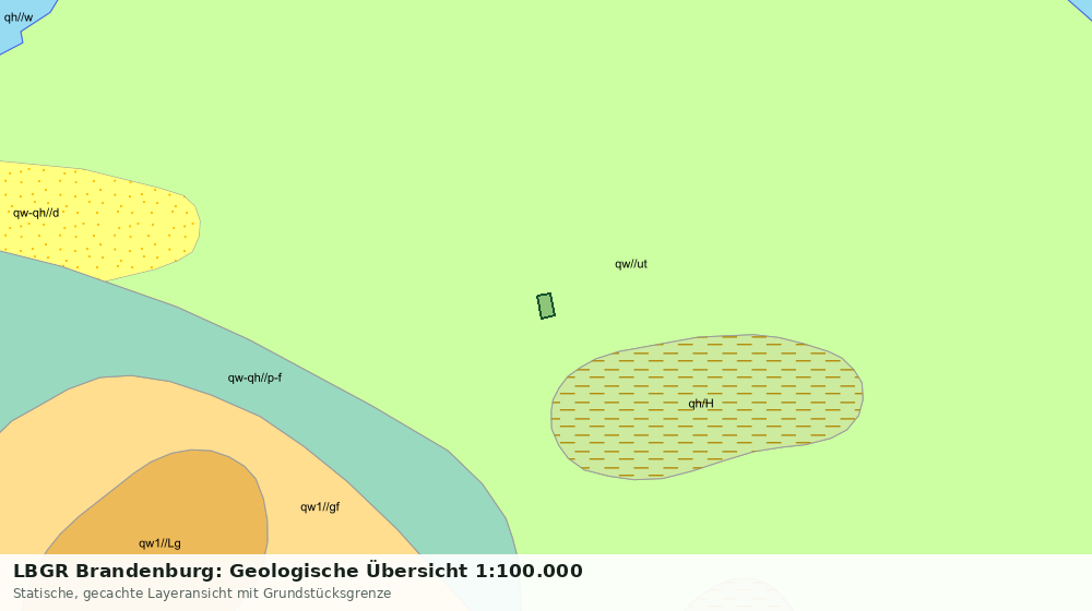 Statische Kartenansicht: LBGR Brandenburg: Geologische Übersicht 1:100.000