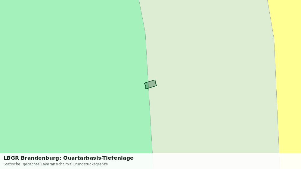 Statische Kartenansicht: LBGR Brandenburg: Quartärbasis-Tiefenlage