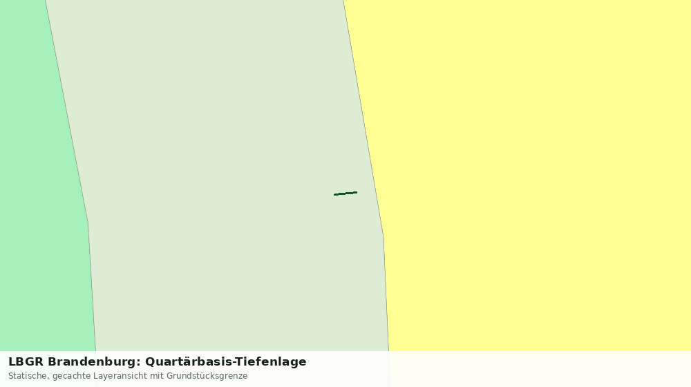 Statische Kartenansicht: LBGR Brandenburg: Quartärbasis-Tiefenlage
