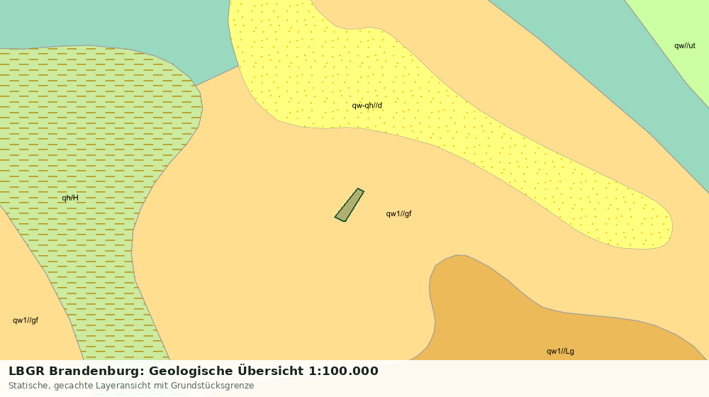 Statische Kartenansicht: LBGR Brandenburg: Geologische Übersicht 1:100.000