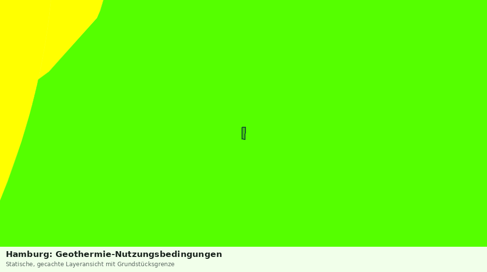 Statische Kartenansicht: Hamburg: Geothermie-Nutzungsbedingungen