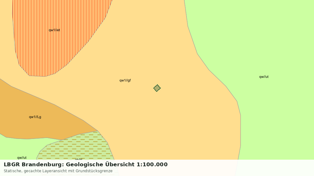 Statische Kartenansicht: LBGR Brandenburg: Geologische Übersicht 1:100.000
