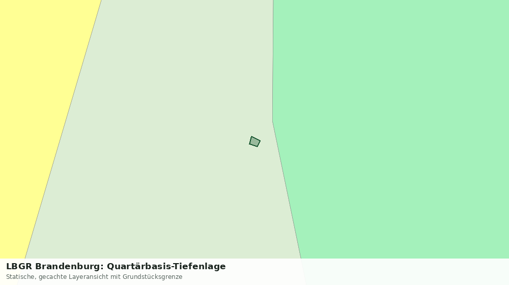 Statische Kartenansicht: LBGR Brandenburg: Quartärbasis-Tiefenlage