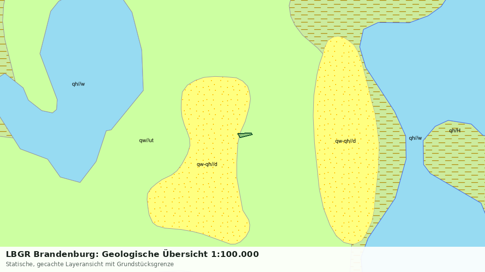Statische Kartenansicht: LBGR Brandenburg: Geologische Übersicht 1:100.000