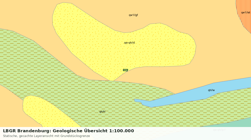 Statische Kartenansicht: LBGR Brandenburg: Geologische Übersicht 1:100.000