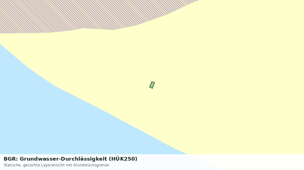 Statische Kartenansicht: BGR: Grundwasser-Durchlässigkeit (HÜK250)