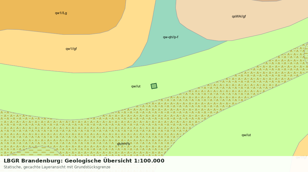 Statische Kartenansicht: LBGR Brandenburg: Geologische Übersicht 1:100.000