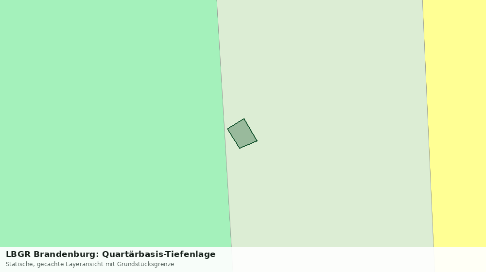 Statische Kartenansicht: LBGR Brandenburg: Quartärbasis-Tiefenlage