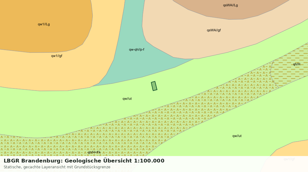 Statische Kartenansicht: LBGR Brandenburg: Geologische Übersicht 1:100.000