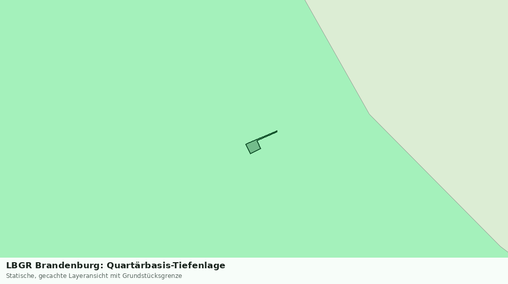 Statische Kartenansicht: LBGR Brandenburg: Quartärbasis-Tiefenlage