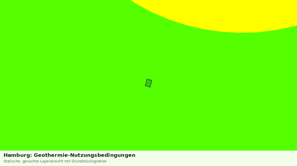Statische Kartenansicht: Hamburg: Geothermie-Nutzungsbedingungen