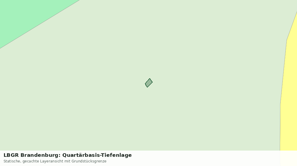 Statische Kartenansicht: LBGR Brandenburg: Quartärbasis-Tiefenlage