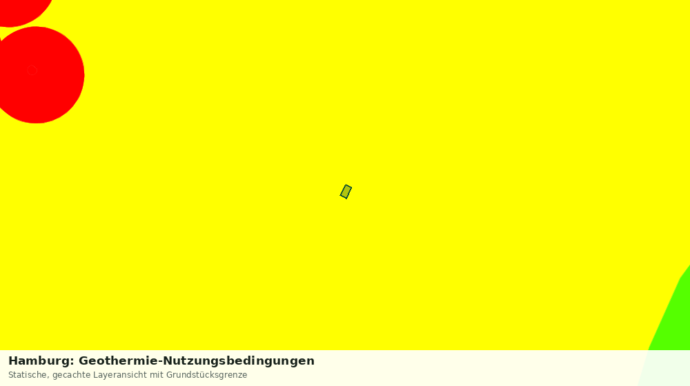 Statische Kartenansicht: Hamburg: Geothermie-Nutzungsbedingungen